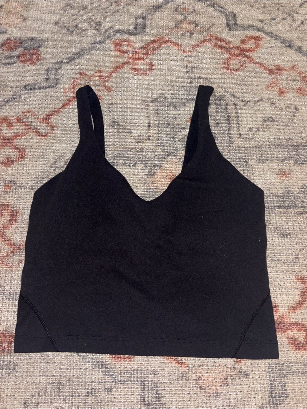 lululemon athletica Black Scoop Neck Tank Top